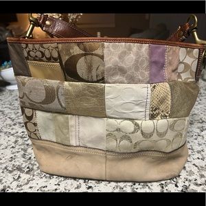 Coach Patchwork Leather Hobo B063-10003